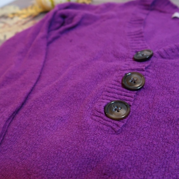 Old Navy Jeweled Purple V-Neck Sweater Medium - Picture 7 of 9